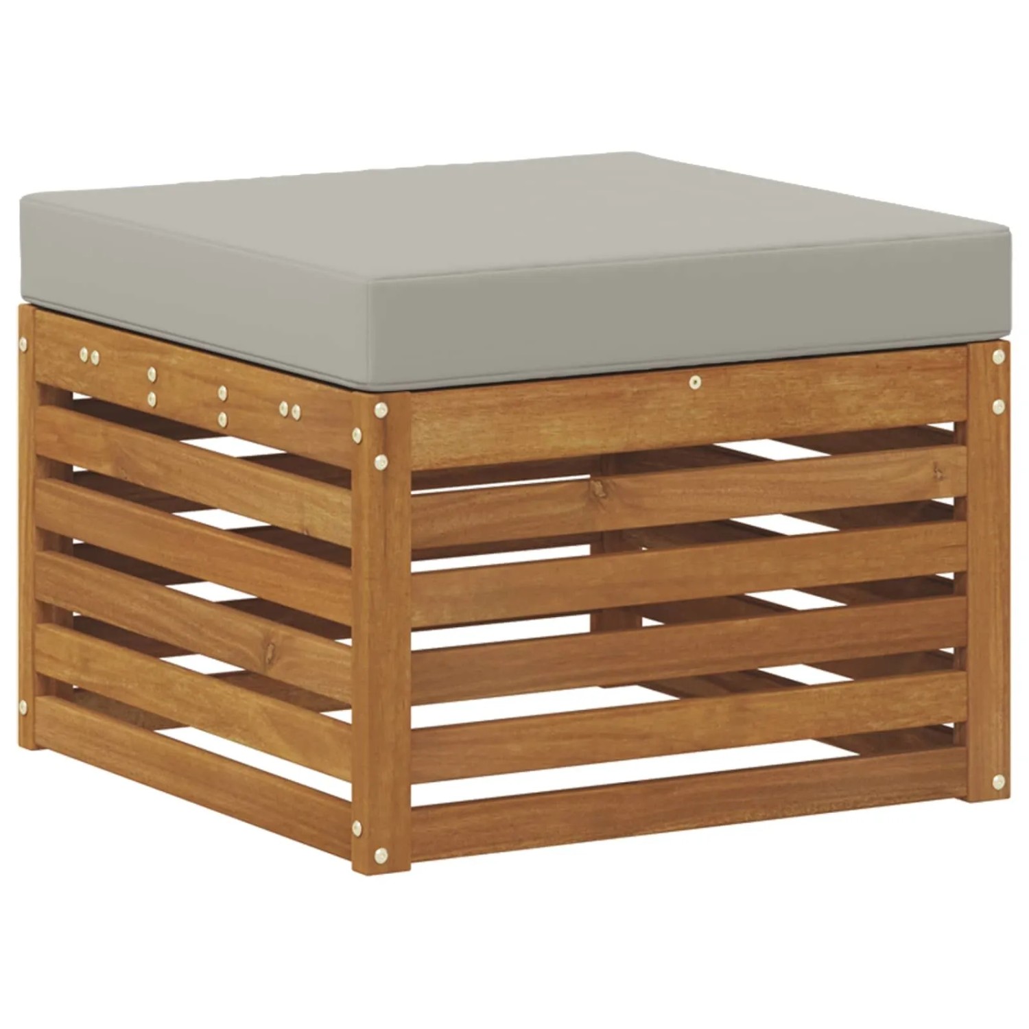 vidaXL Outdoor-Fußhocker Massivholz Akazie Natur 900486