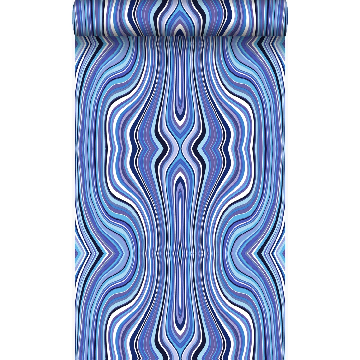 Origin Luxury Wallcoverings Tapete Grafische Linien Blau Und Türkis 53 Cm X günstig online kaufen