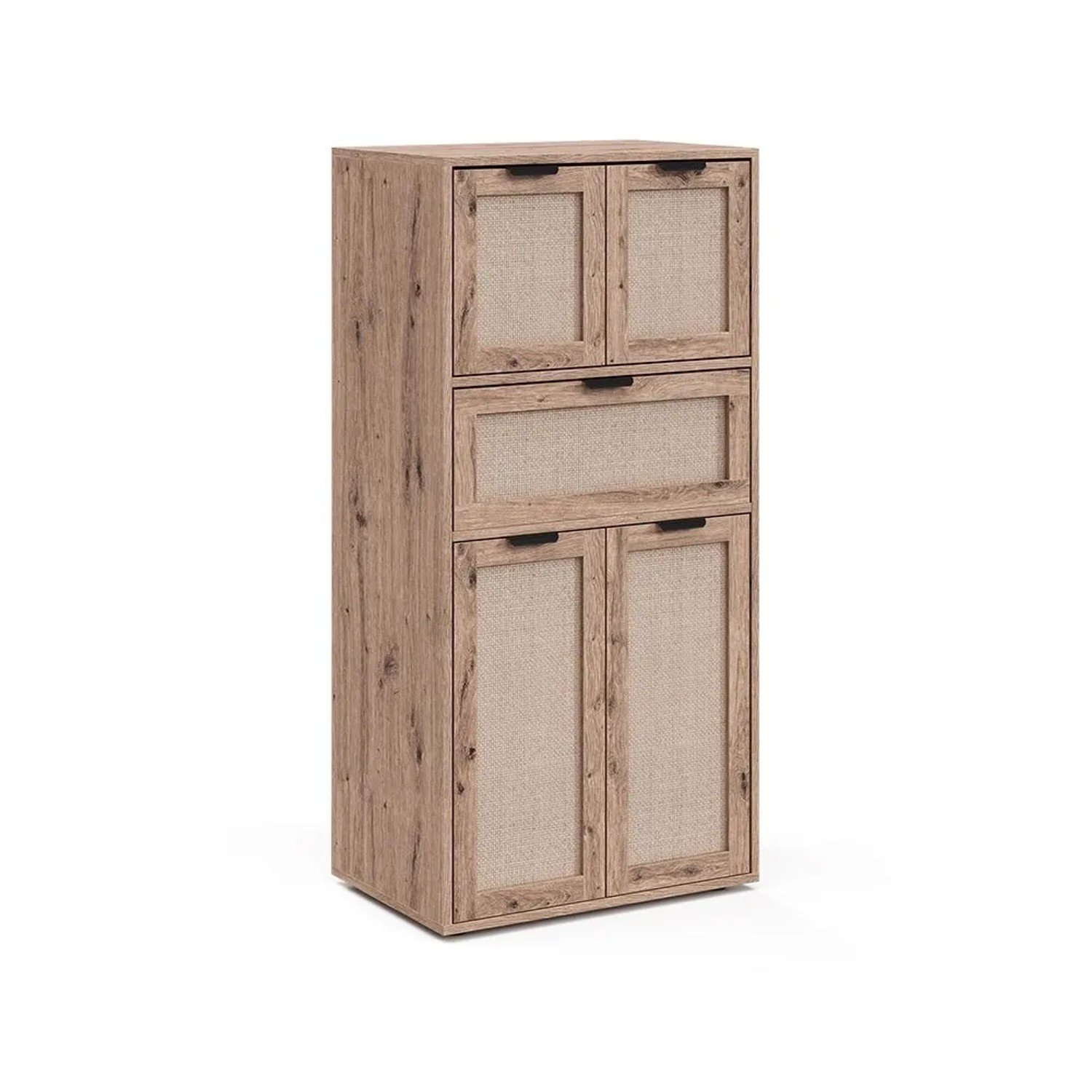 Vicco Anrichte Elven Eiche 59 x 122 mit 4 Türen und 1 Schublade Art Nr 59352