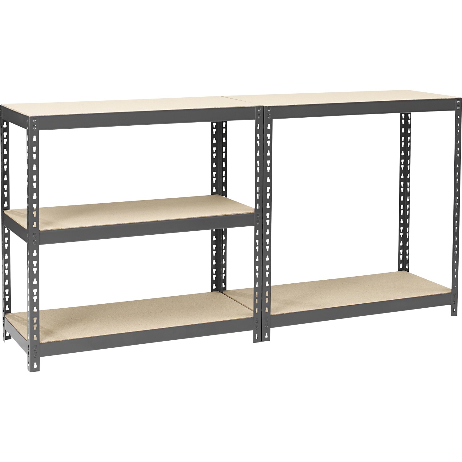 Metall-Schwerlastregal mit 5 Holzböden, 180x90x40 cm, ideal für Werkstatt, Keller oder Garage.