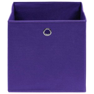 vidaXL Aufbewahrungsboxen 10 Stk Vliesstoff 28x28x28 cm Lila 325213