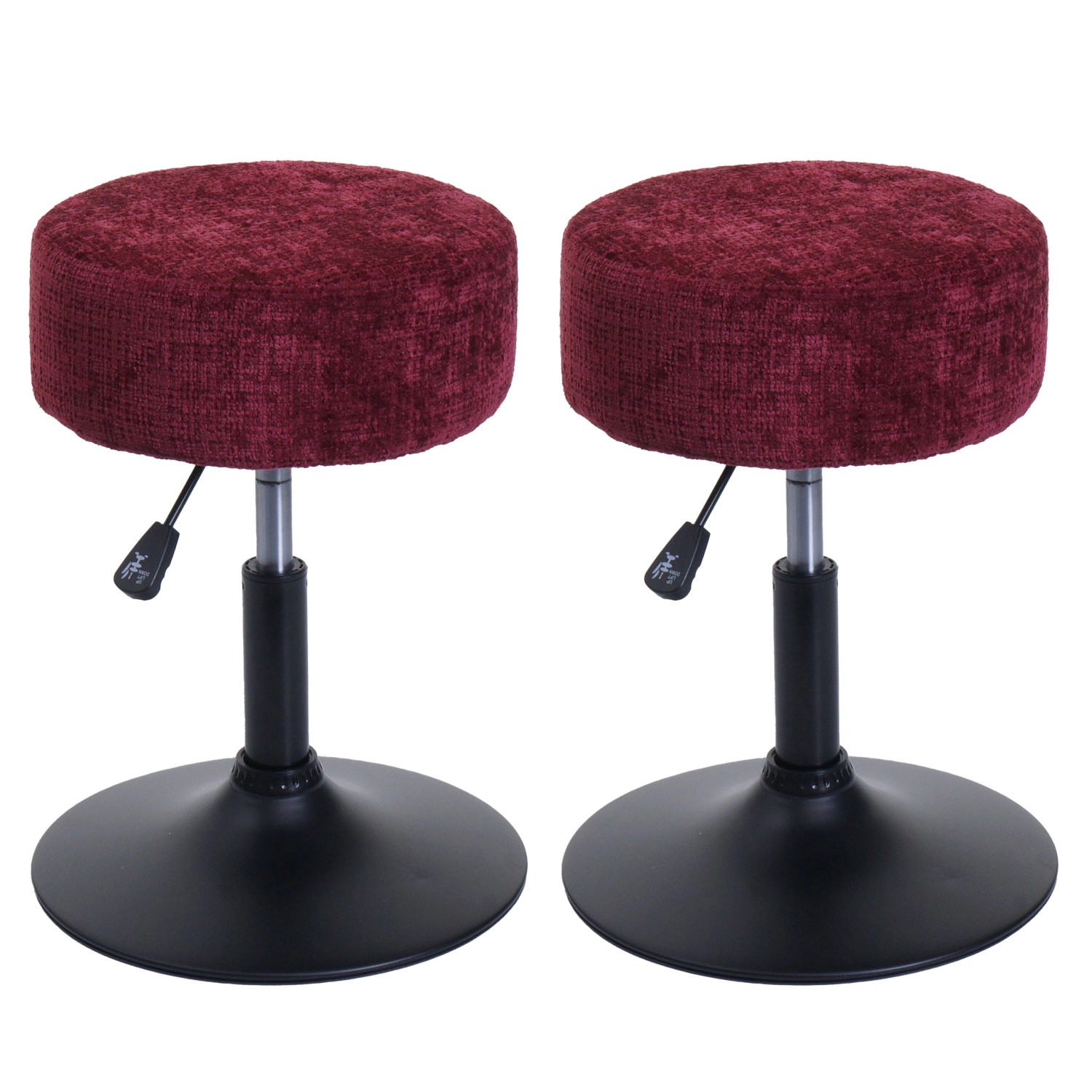 PROREGAL 2er-Set Hocker Höhenverstellbar Und Drehbar Sitzhöhe 45-57cm Durch günstig online kaufen