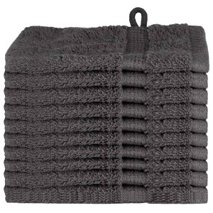 vidaXL Waschlappen SOLUND Anthrazit Baumwolle 137146