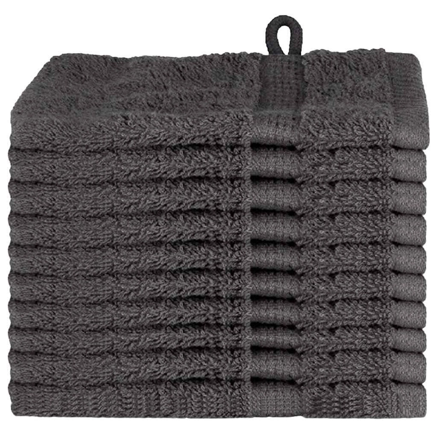 vidaXL Waschlappen SOLUND Anthrazit Baumwolle 137146