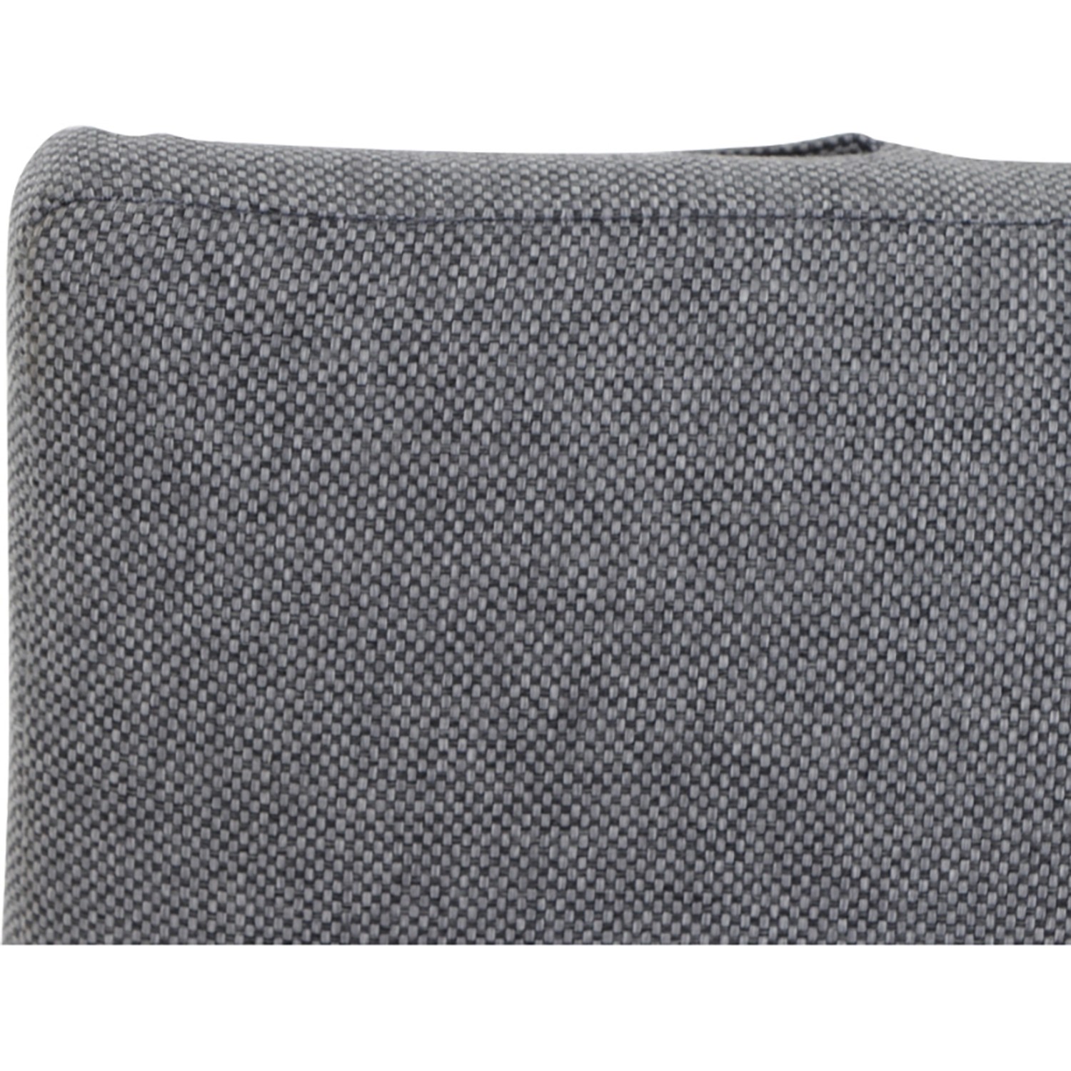 Detailaufnahme: Textilgewebe des Siena Garden Valencia Dining Move Sessel in Anthrazit-Salt & Pepper.