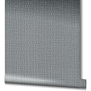 Marburg Vliestapete Vintage Deluxe mit Flechtmuster in Anthrazit und Silber.