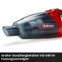 Einhell Akku-Handstaubsauger TE-VC 18 Li Solo mit transparentem Staubbehälter.