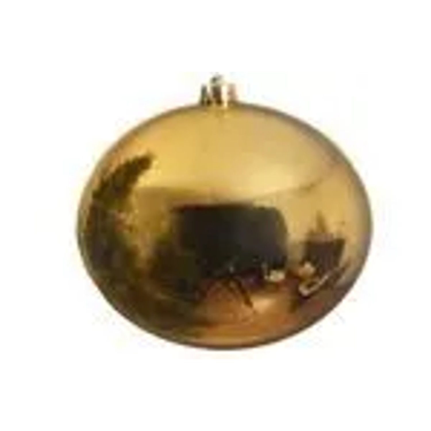 Kaemingk Weihnachtsbaumkugeln Bruchfest  25 cm 1 Stueck HellGold Glanz