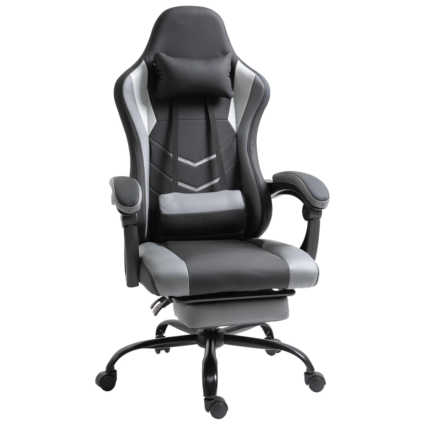 Vinsetto Ergonomischer Gaming Stuhl Höhenverstellbar 62x52x128 cm