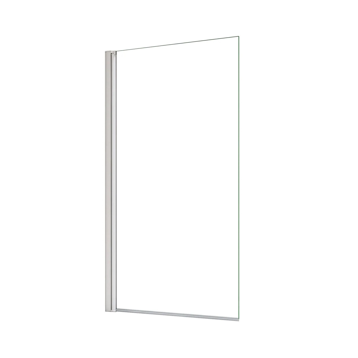 AICA Badewannenfaltwand Gerades Glas Pendeltür 80 x 140 cm 4 mm ESG Glanzverchromt