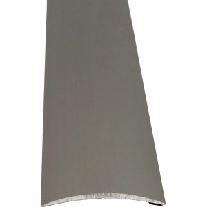 Übergangsprofil, selbstklebend, 40 mm, Edelstahloptik, 1000 mm Länge.