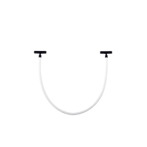 Lindby LED Deckenleuchte Lumaro 10038156 Modern in Weiß aus Textil 1-flammig Wohnzimmerleuchte