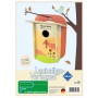Pebaro Laubsägevorlage für Vogelhaus, bunt bedruckt, zum Basteln und selber Sägen.