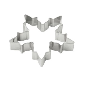 Zenker Ausstecher Schneeflocke, große Plätzchenform aus Metall für Weihnachten.