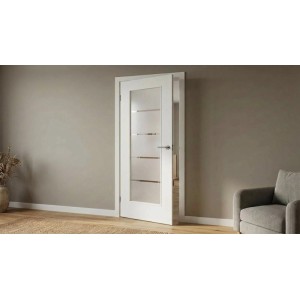 Doorlegro-Glasscheibe Lichtausschnitt Lines 660 mm x 1.420 mm ESG 4 mm