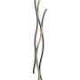 Moderne Trio LED Stehleuchte Blaze in Messing Matt und Schwarz, 138cm hoch.