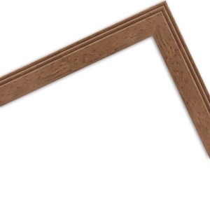 Detailansicht des Bilderrahmens H320 in Eiche-Optik, 40x50 cm, aus Massivholz.