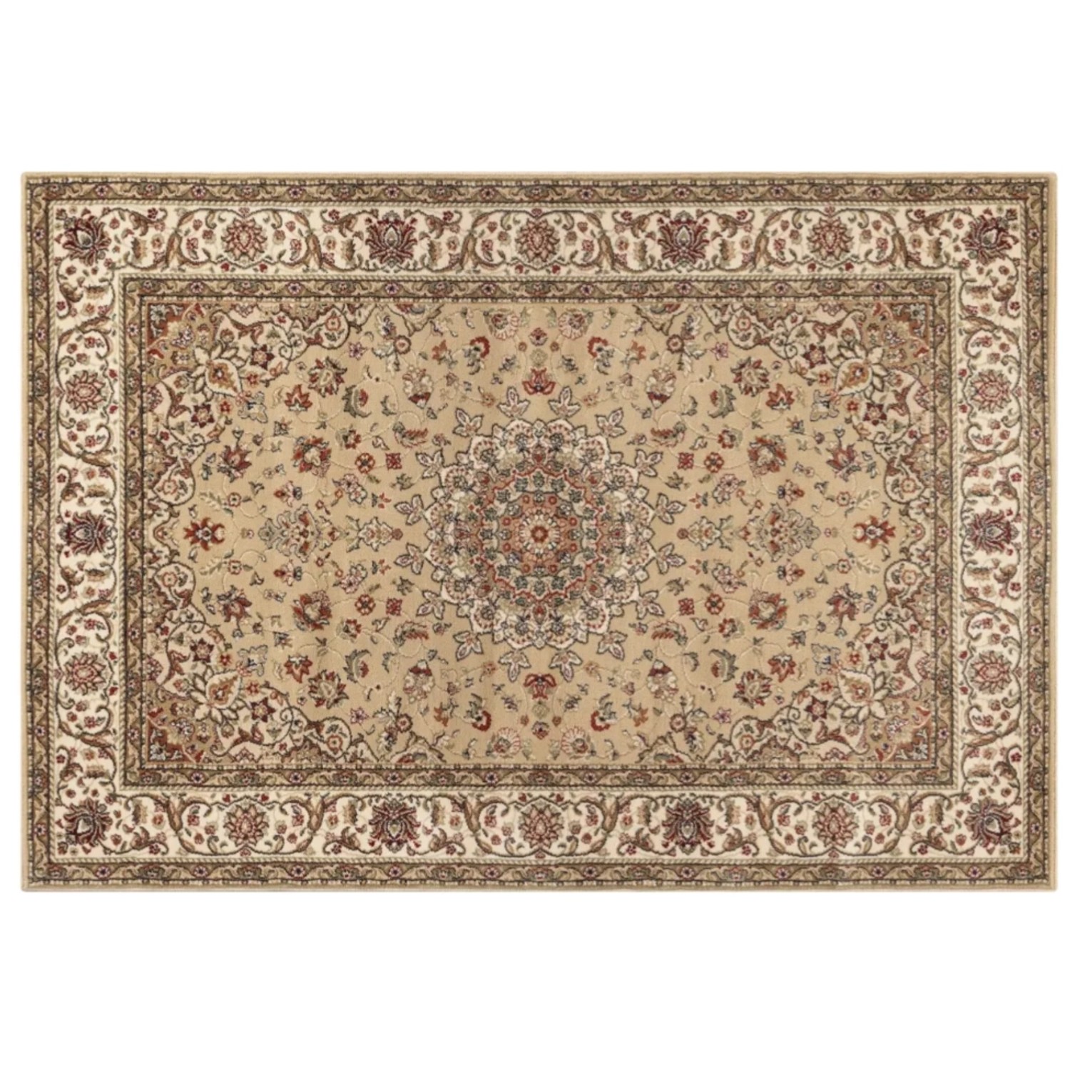 Peyer Syntex Klassischer Kurzflor Teppich Amina Medaillon 27008 Farbe Hellb günstig online kaufen