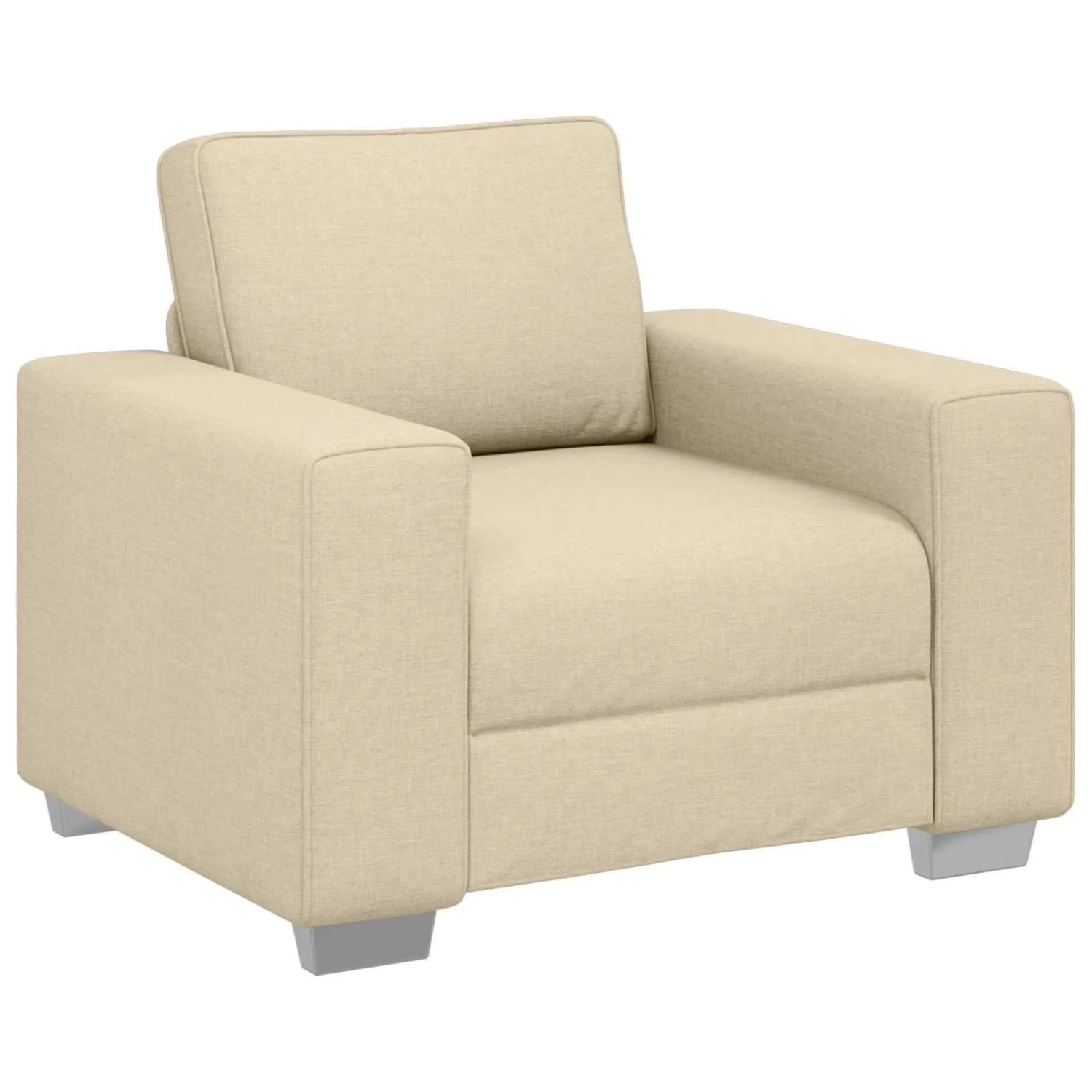 vidaXL Sofa Creme 100 x 80 x 82 cm Stoff 4105214