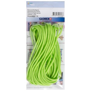Hellgrüne Paracord Nylonschnur, 2x4mm, 5m lang, für Schmuckbasteln.