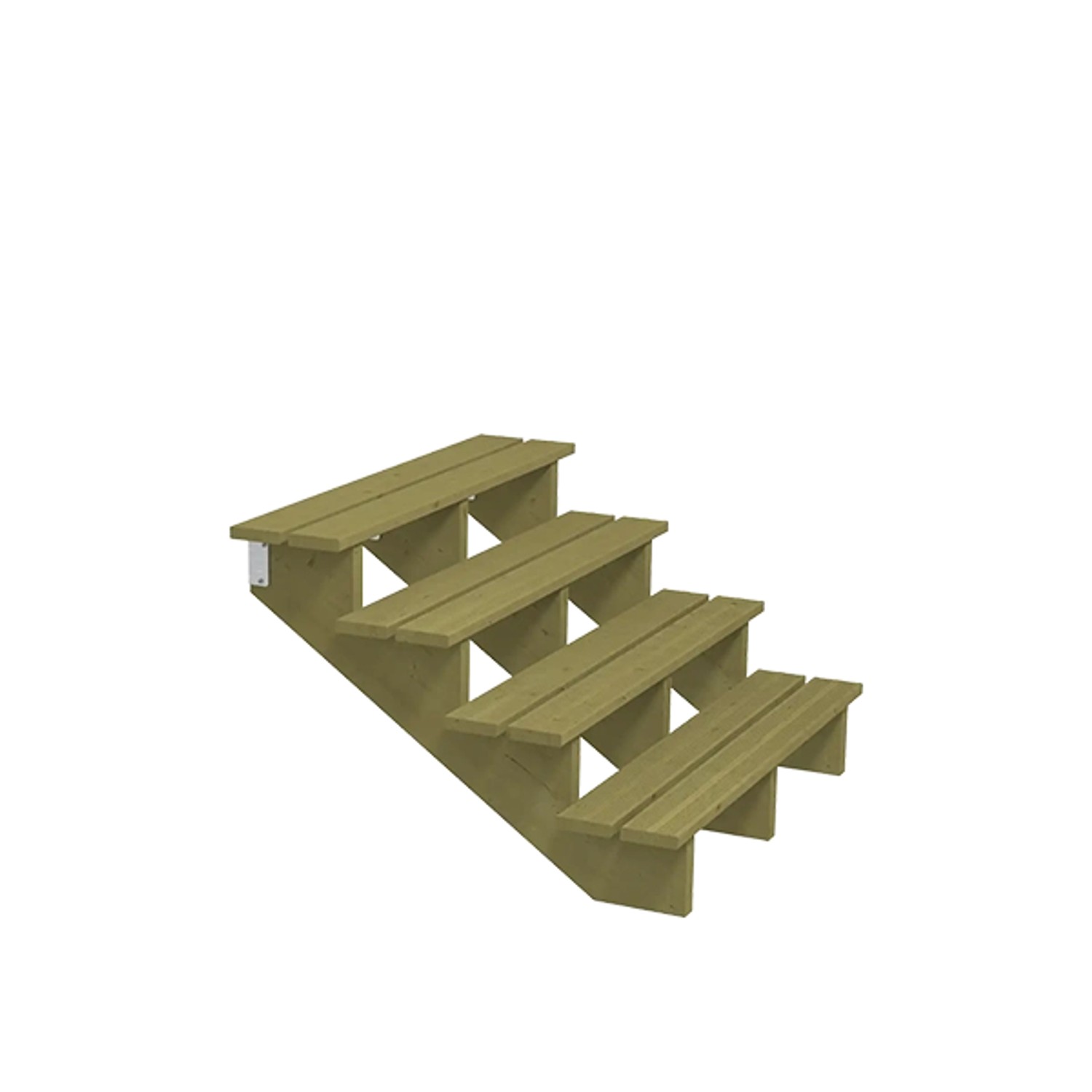 Plus A/S  Terrassentreppe 4 Stufen 100x68x120 cm Druckimprägniert NTR Kl A günstig online kaufen