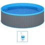 vidaXL Planschbecken mit Einhängeskimmer und Pumpe 350x90 cm Grau 3070801_3