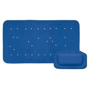 BWO Silva Wanneneinlage, dunkelblau, 2-teilig mit Saugnäpfen für sicheren Halt.