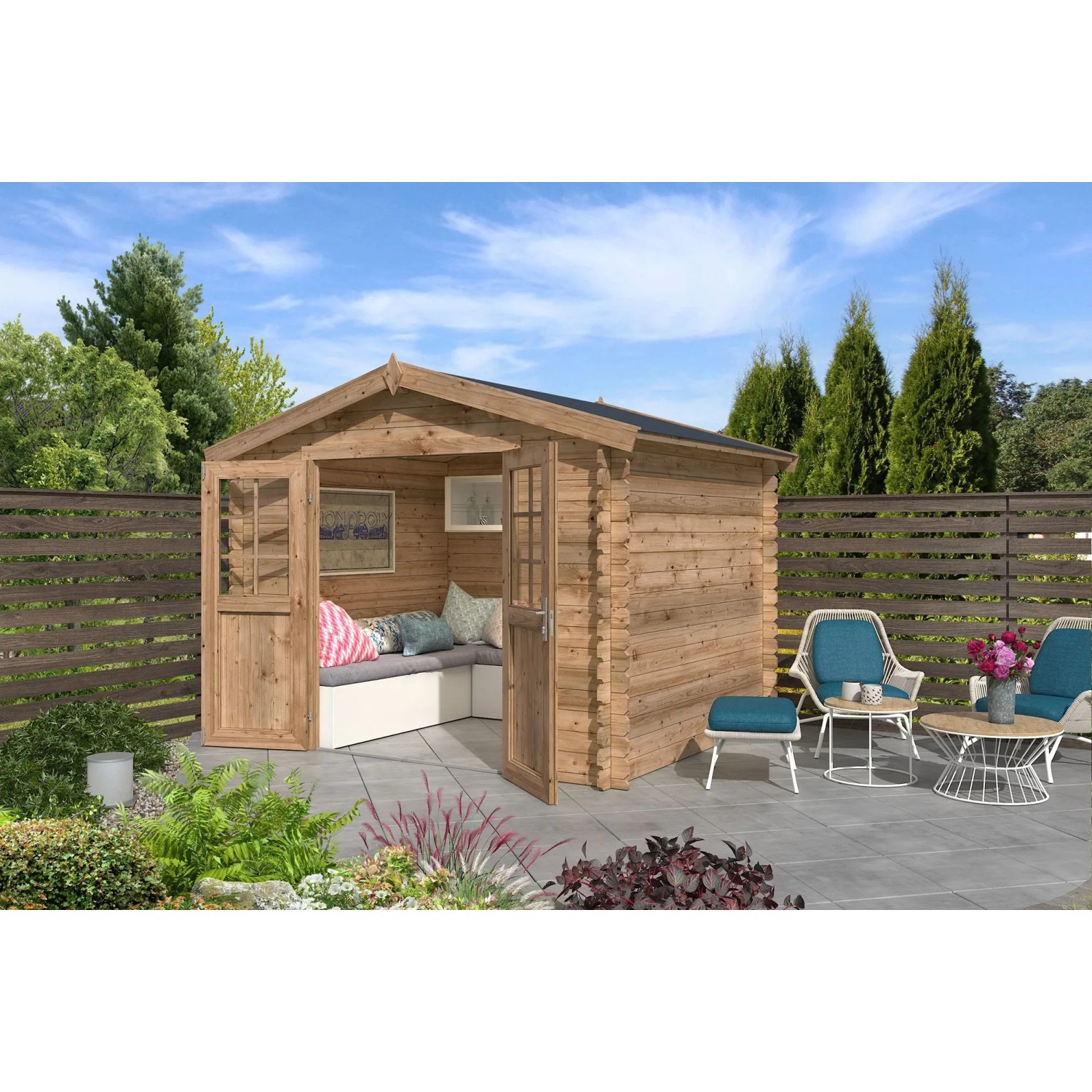 Lasita Gartenhaus Norah 230 Imprägniert 275 cm x 230 cm