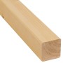 Gehobeltes Rahmenholz Fichte/Tanne, 70x70x2100mm, für den Innenausbau.