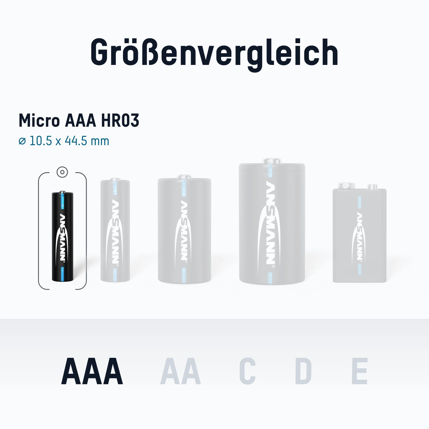 ANSMANN Telefon Akku Micro AAA 6 Stück 800 MAH NIMH 1,2V_2