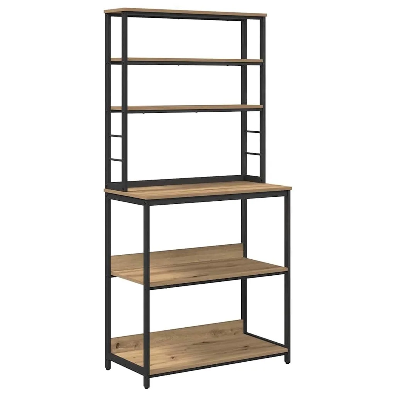 vidaXL Küchenregal Artisan-Eiche 80 x 40 x 168 cm Holzwerkstoff 883891