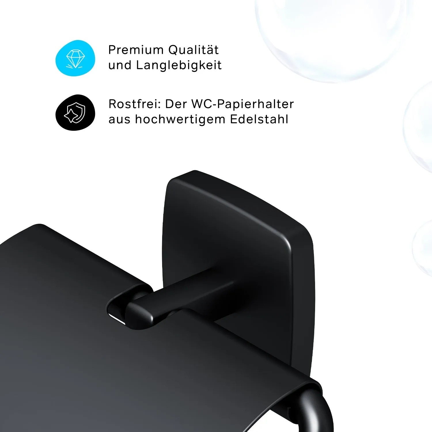 AM.PM Toilettenpapierhalter mit Deckel Gem Schwarz kaufen bei OBI 