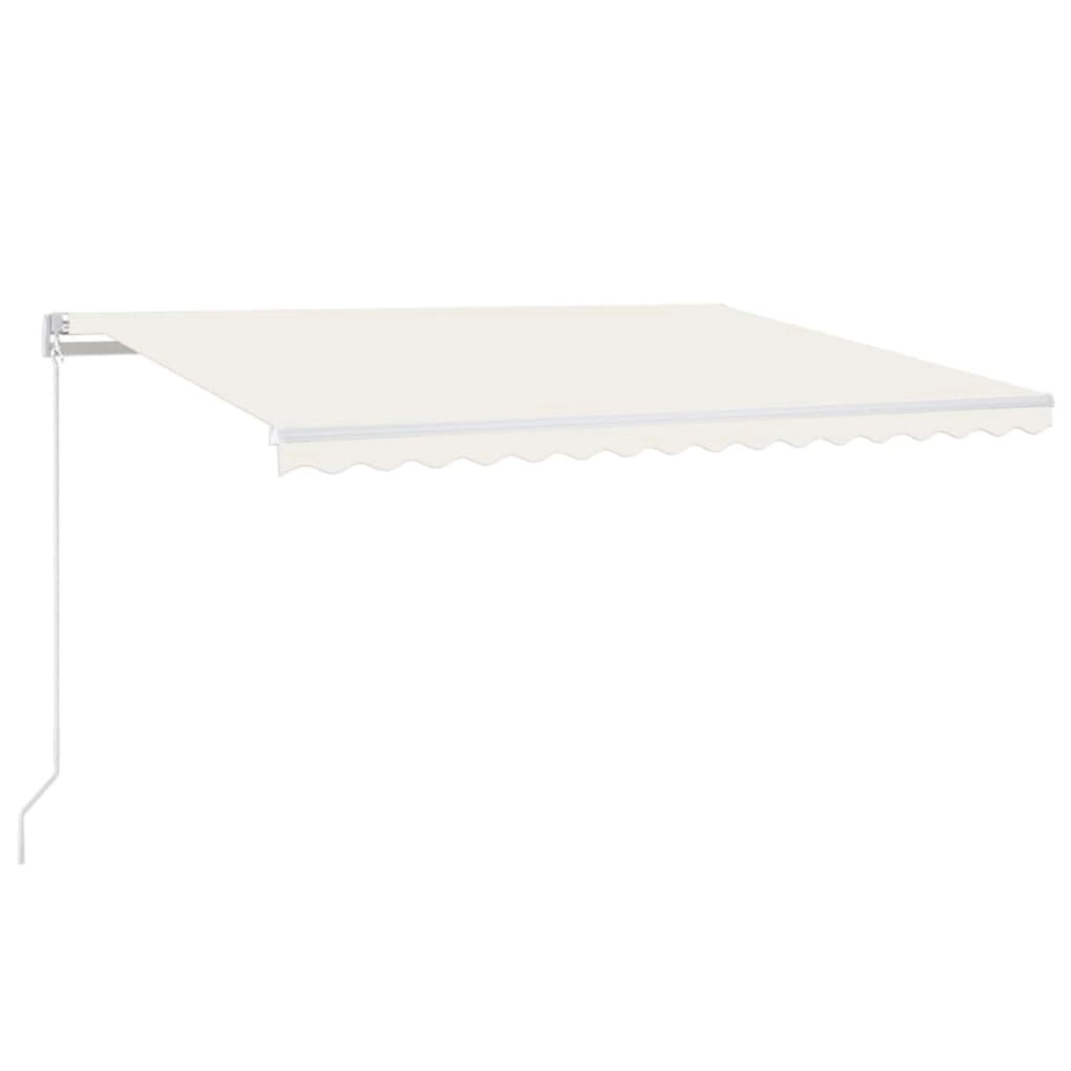 furnicato Markise Manuell Einziehbar 400x350 cm Creme günstig online kaufen