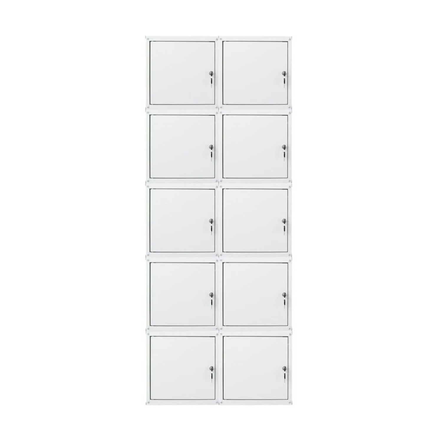 PROREGAL Mega Deal 10x Schließfachwürfel Cubic HxBxT 35 x 35 x 35 cm Grau