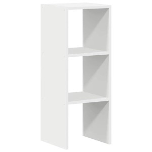vidaXL Bücherregal Stapelbar Weiß 30x30x80 cm Holzwerkstoff 858803