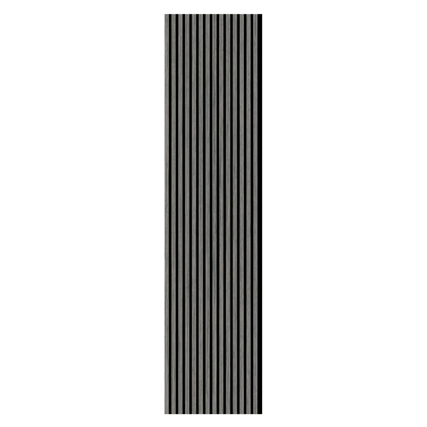 FN Acustico Akustikplatte PET u. MDF Furniert 572,5 x 19 x 2400 mm Silbergrau