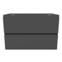 Duschparadies Waschbeckenunterschrank Y244X, matt anthrazit, 2 Schubladen, minimalistisch.