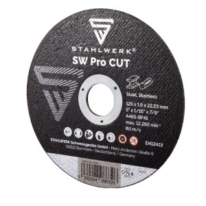 STAHLWERK Trennscheibe SW Pro Cut, 125mm, 25er Set für Schleifer.