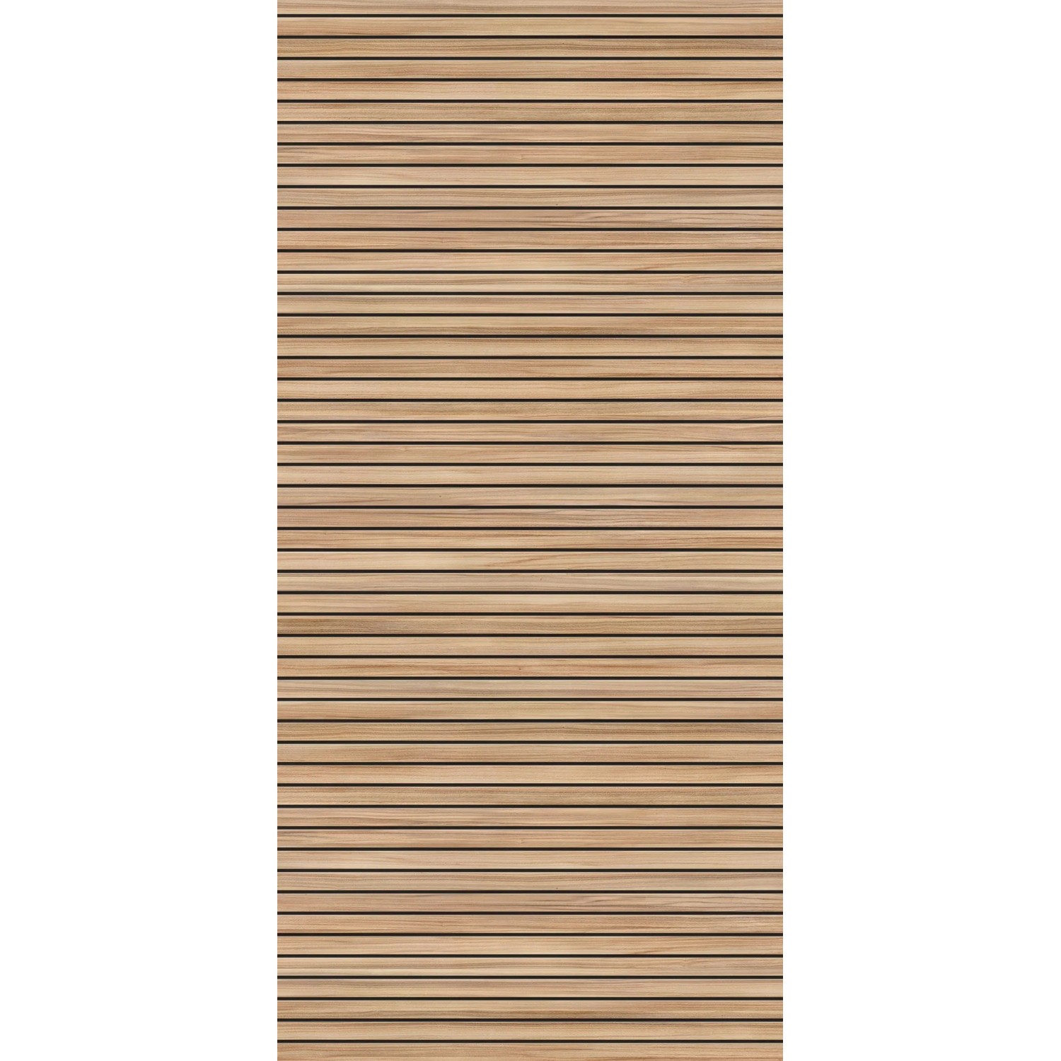 Schulte Duschrückwand DecoDesign Japandi Horizontal, Holzoptik, 210x100 cm.