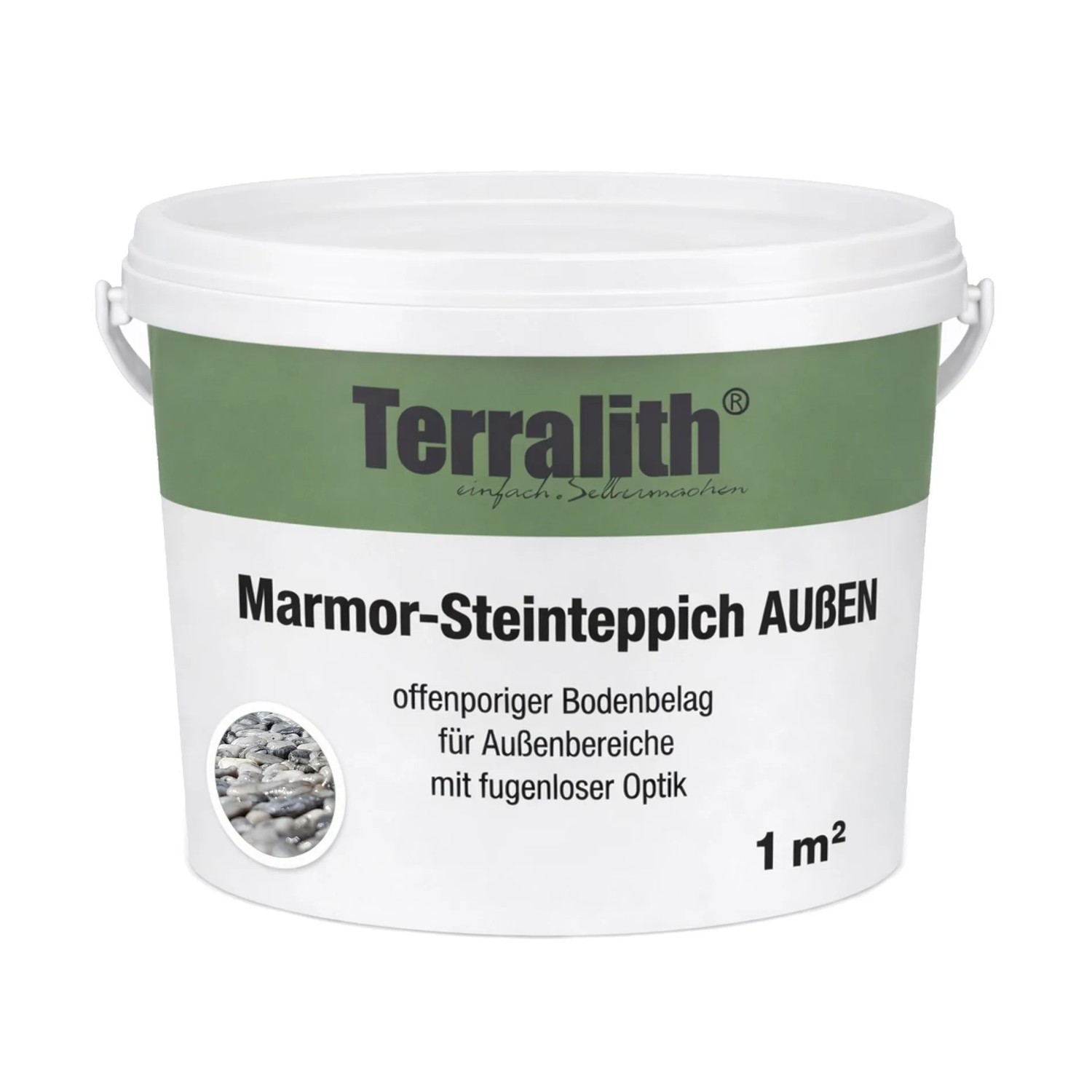 Terralith Edelsteinteppich Tigerauge 1 m² Außen