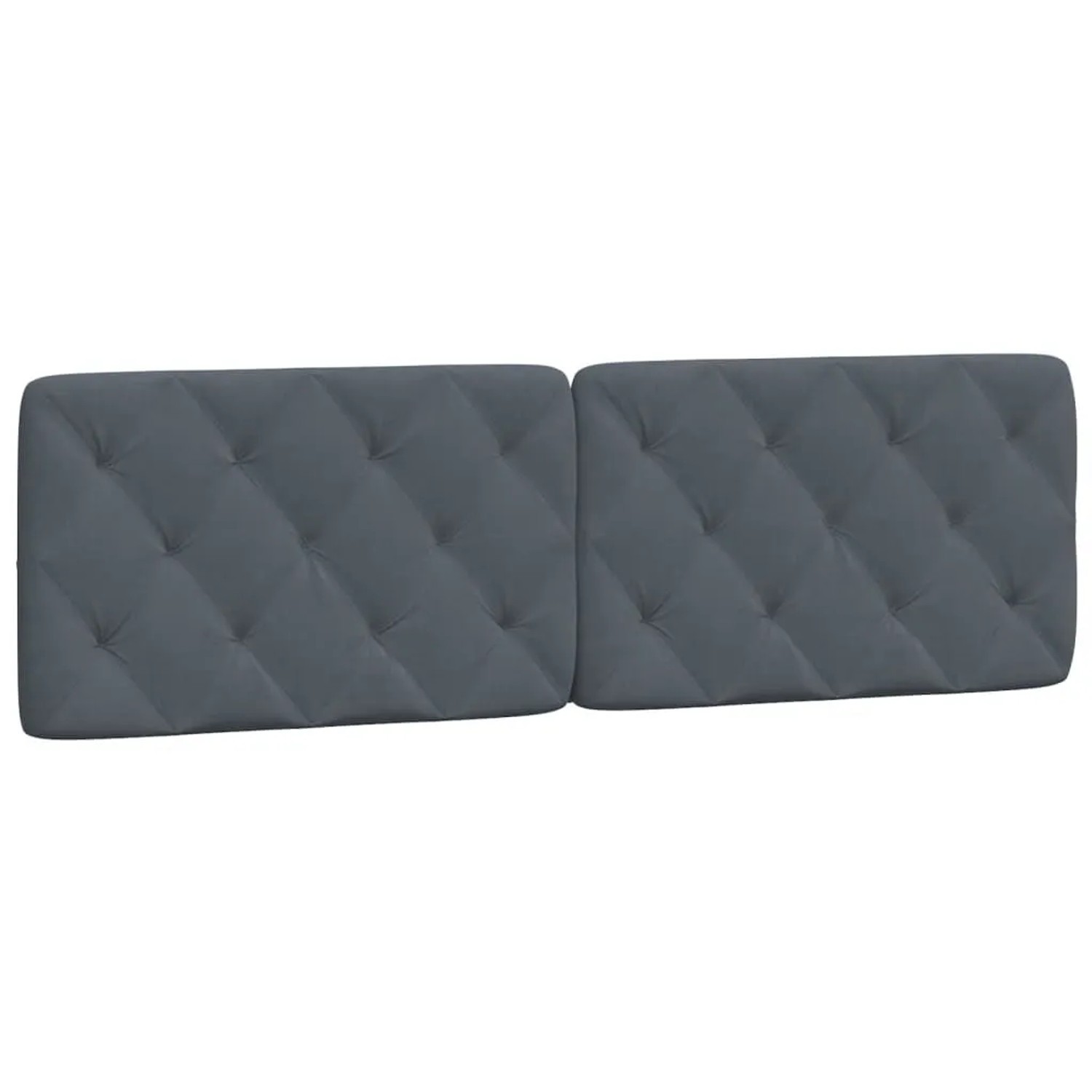 vidaXL Kopfteil-Kissen Dunkelgrau 160 cm Samt 374734