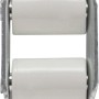 Schellenberg Rollladen-Gurtführung Mini, 40mm, Weiß. Gurtbandführung mit zwei weißen Leitrollen.