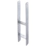 Feuerverzinkter Alberts H-Pfostenträger 121x300/5/600x60 mm für sichere Pfostenmontage.