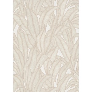 Guido Maria Kretschmer Vliestapete Sansibar in Creme mit exotischem Pflanzenmuster.
