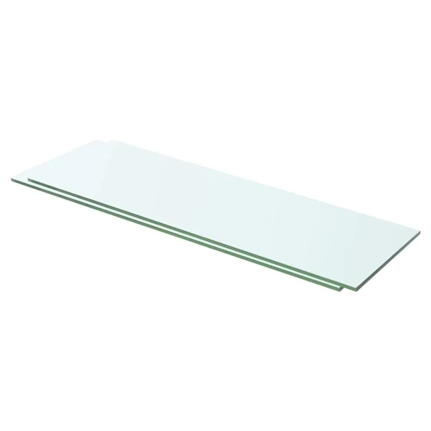vidaXL Regalböden 2 Stk Glas Transparent 60x15 cm 3051563