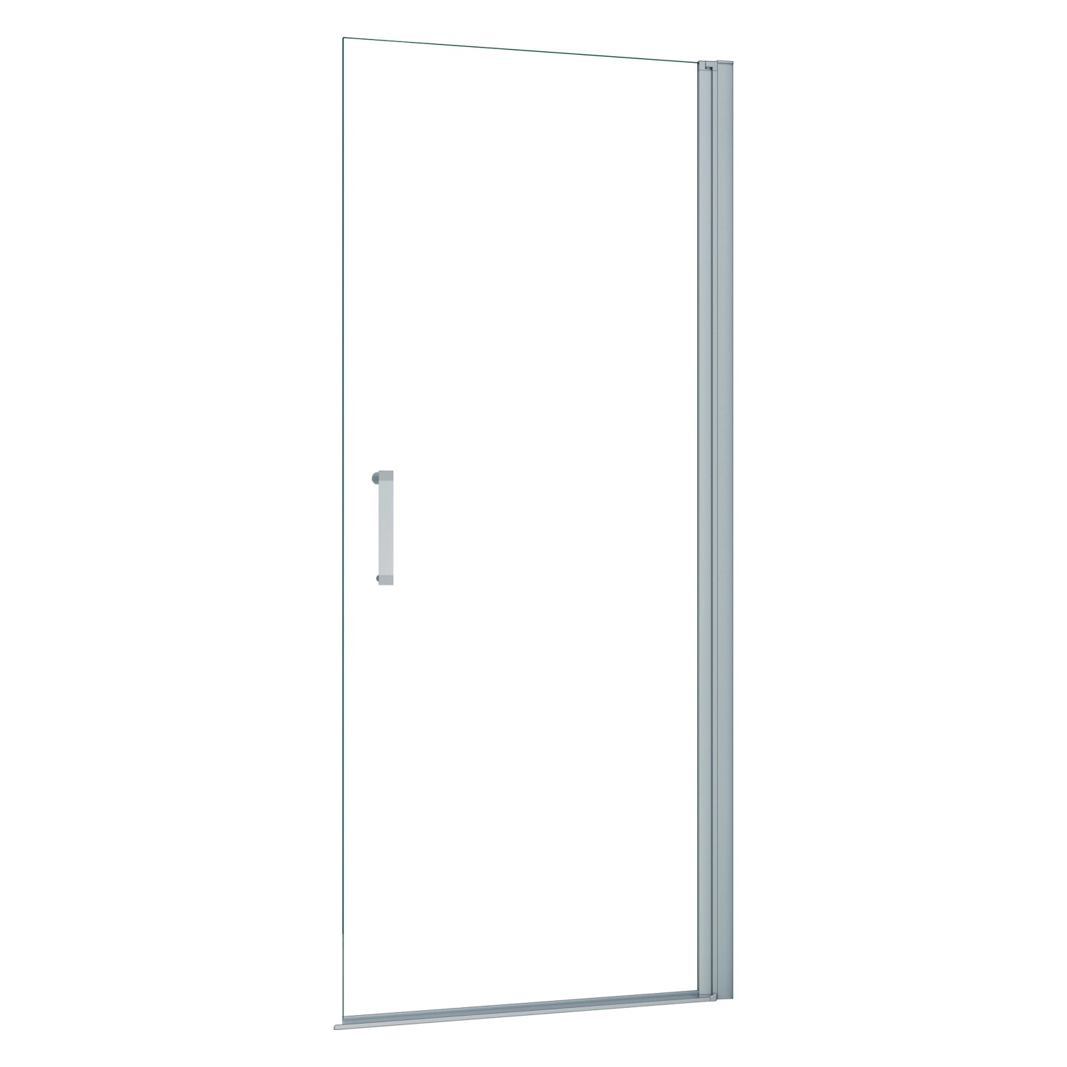 AICA Walk In Duschkabine 100x185cm Alu Silber Matt Pendel-Duschwand 5mm Nan günstig online kaufen