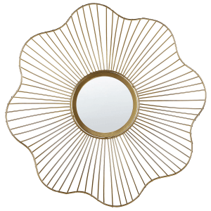 Beliani Dekospiegel SENS Gold 8x40x40