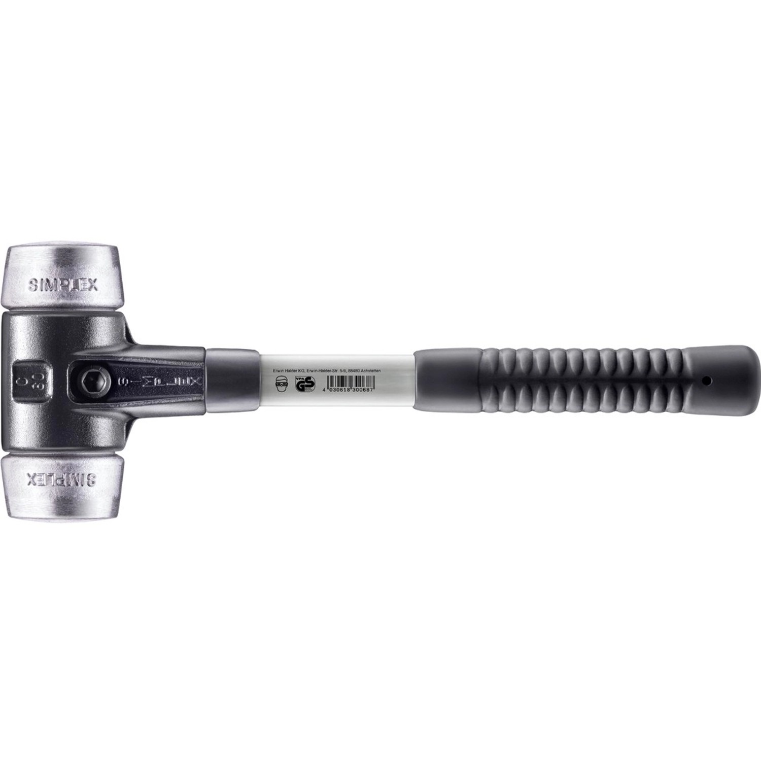 Halder Simplex Schonhammer Ø 60 mm Weichmetall mit Verstärktem Tempergussge günstig online kaufen