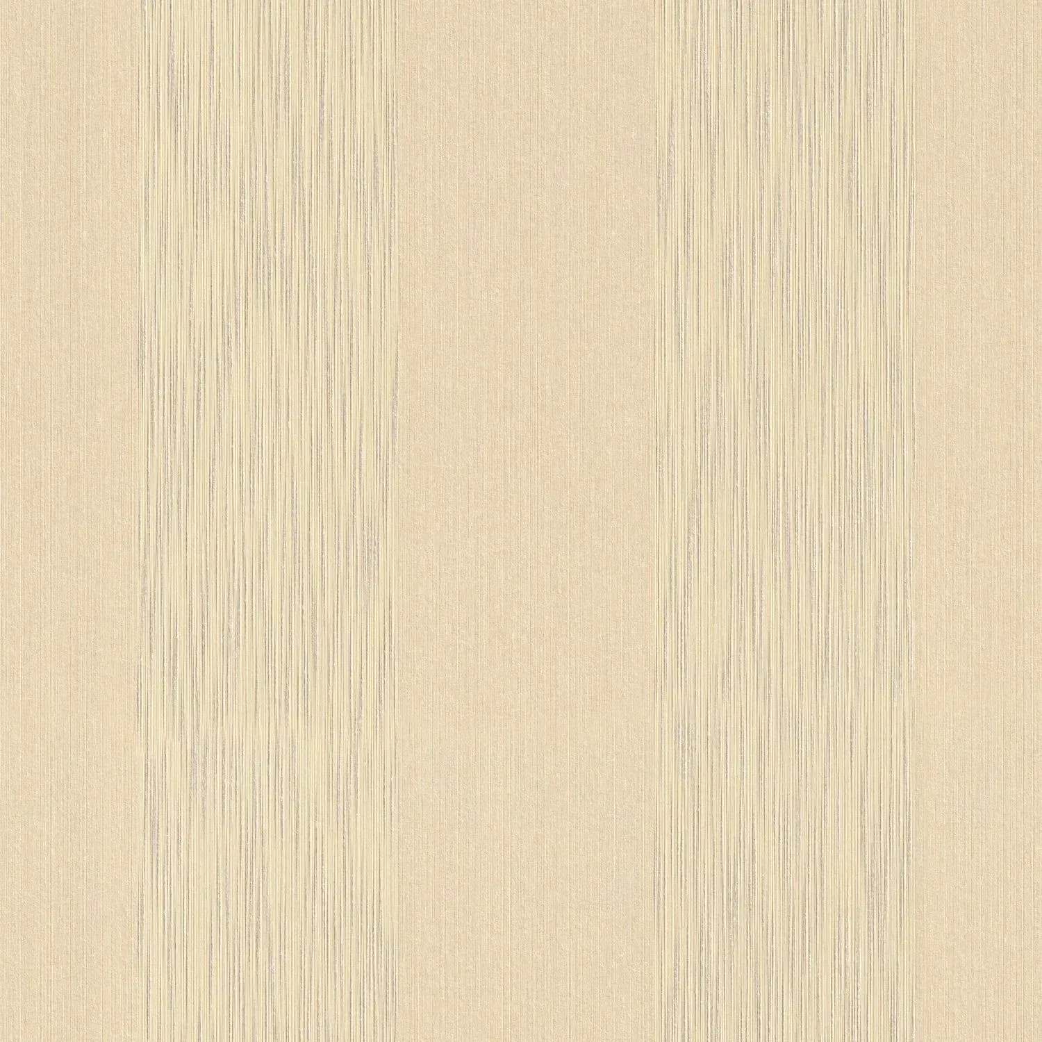 PROFHOME Streifen Tapete in Gelb mit matter Textiloptik für Wohnräume.