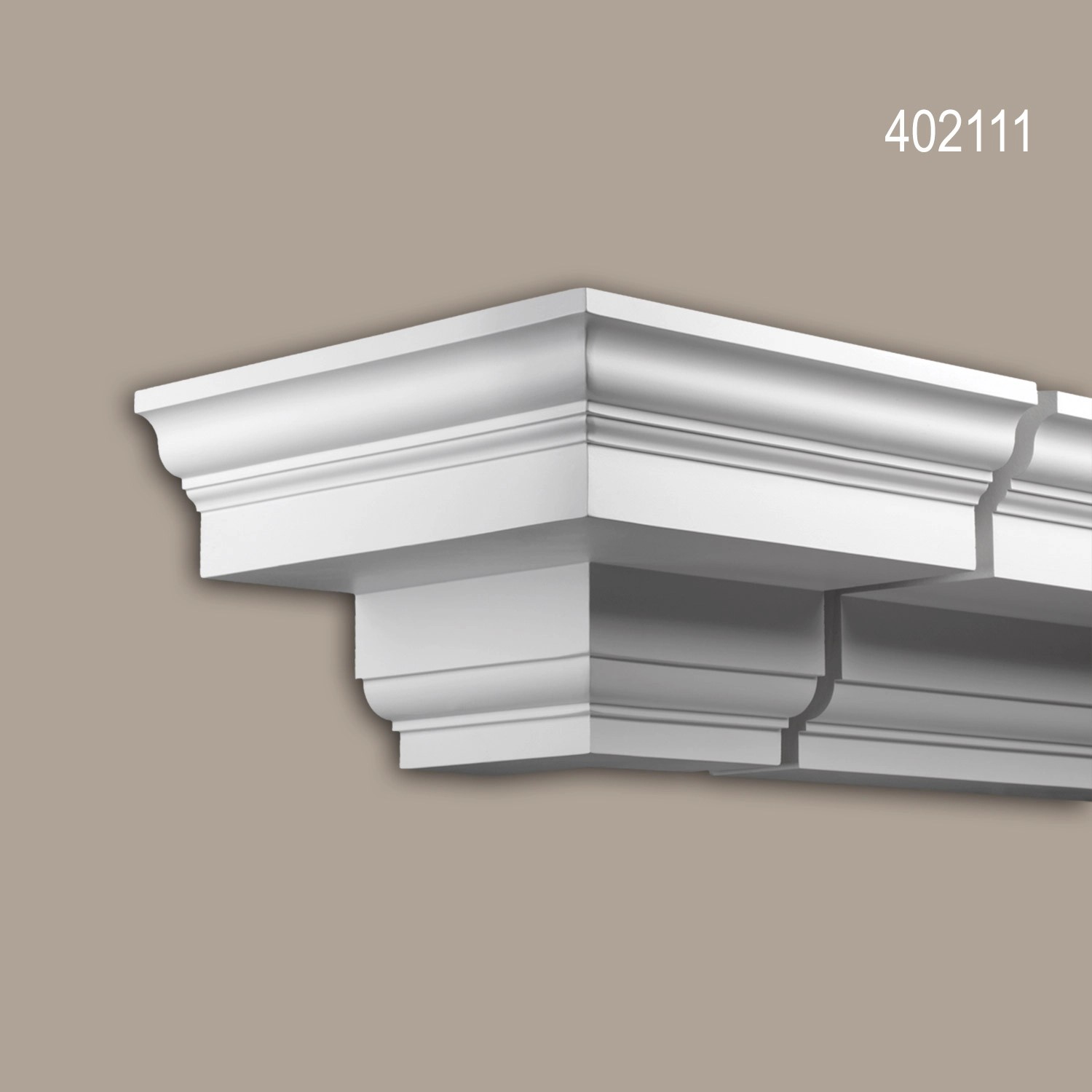 PROFHOME 402111 AußenwinkelAußenstuck Eckelement Fassaden Element 40,7 cm x 40,7 cm x 25,9 cm Weiß